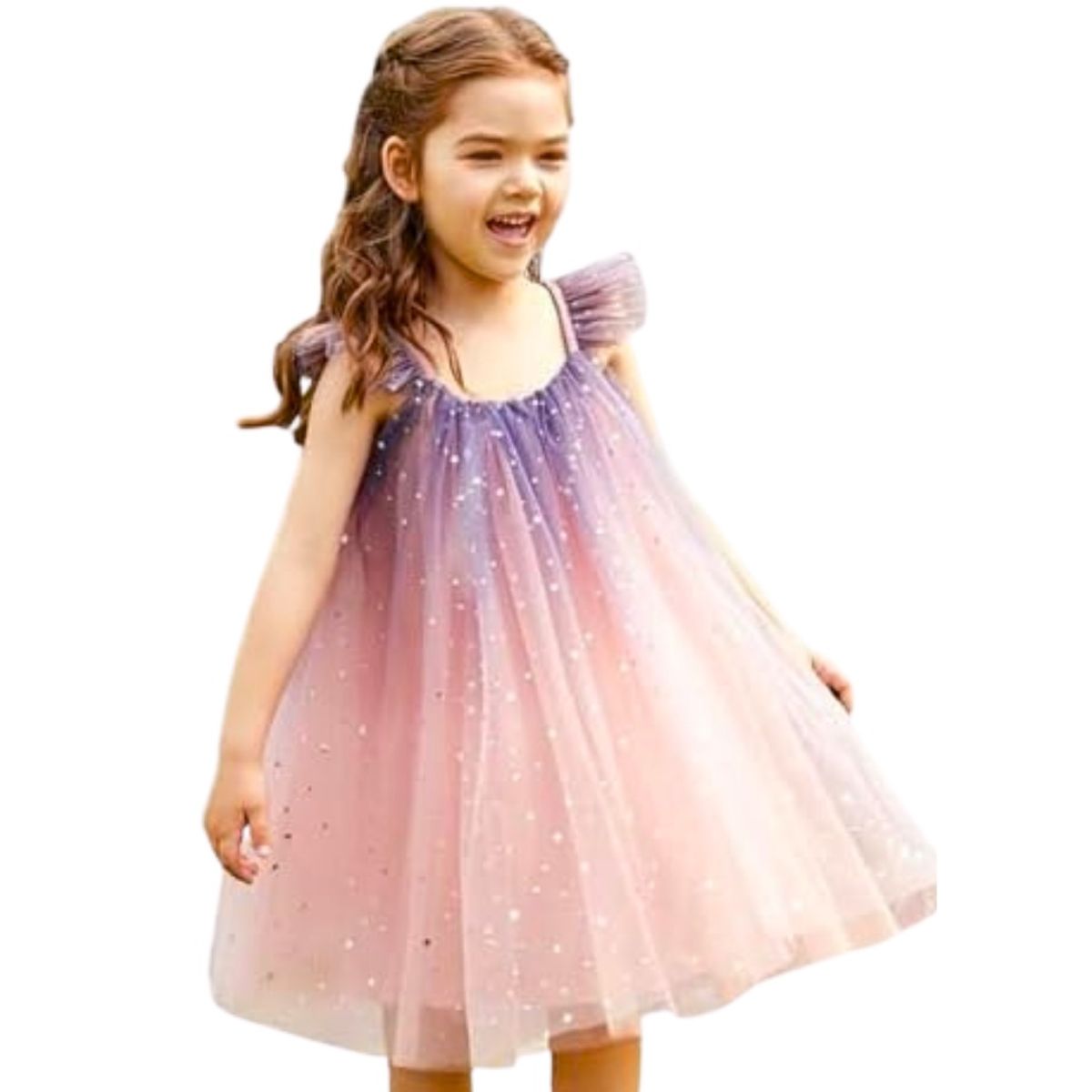 JUMP KIDS - Vestidos Tutú para niñas 2 a 6 años Lavanda Mágica
