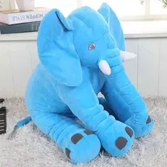GENERICO - Almohada Peluche Elefante Apego Tamaño M Plush Bebe Azul