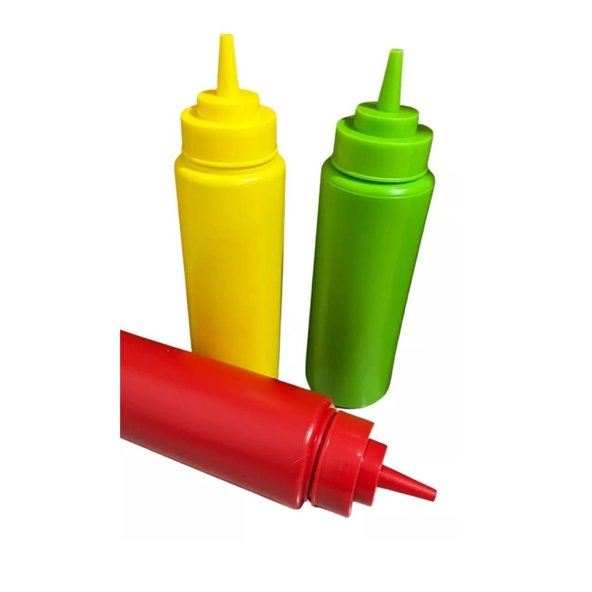 GENERICO - Pack 3 Dispensadores Para Salsa Pote Plastico