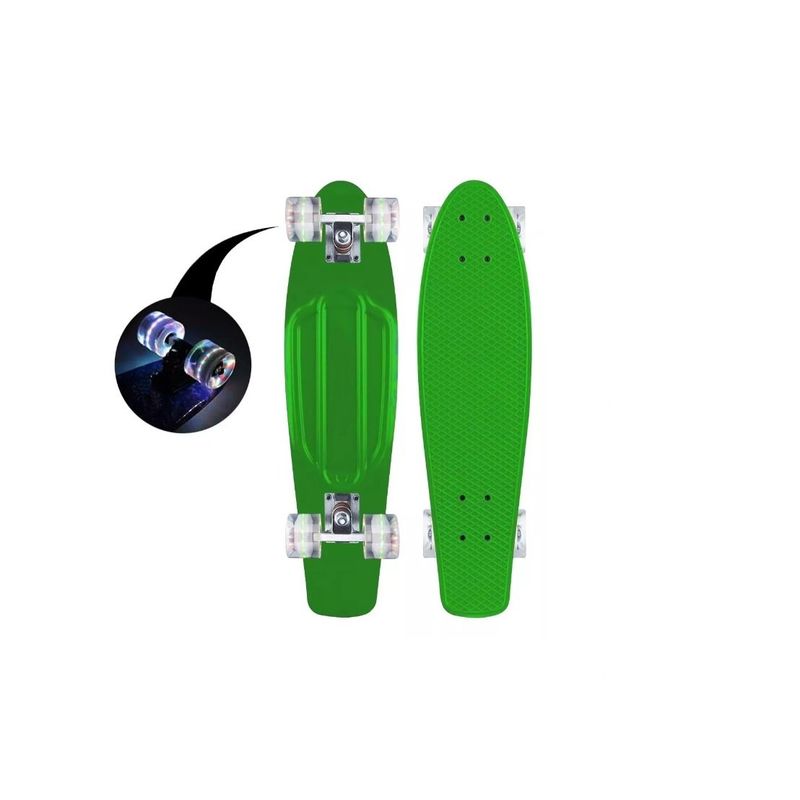GENERICO - Skate Penny Patineta Verde Ruedas Led Niños Green