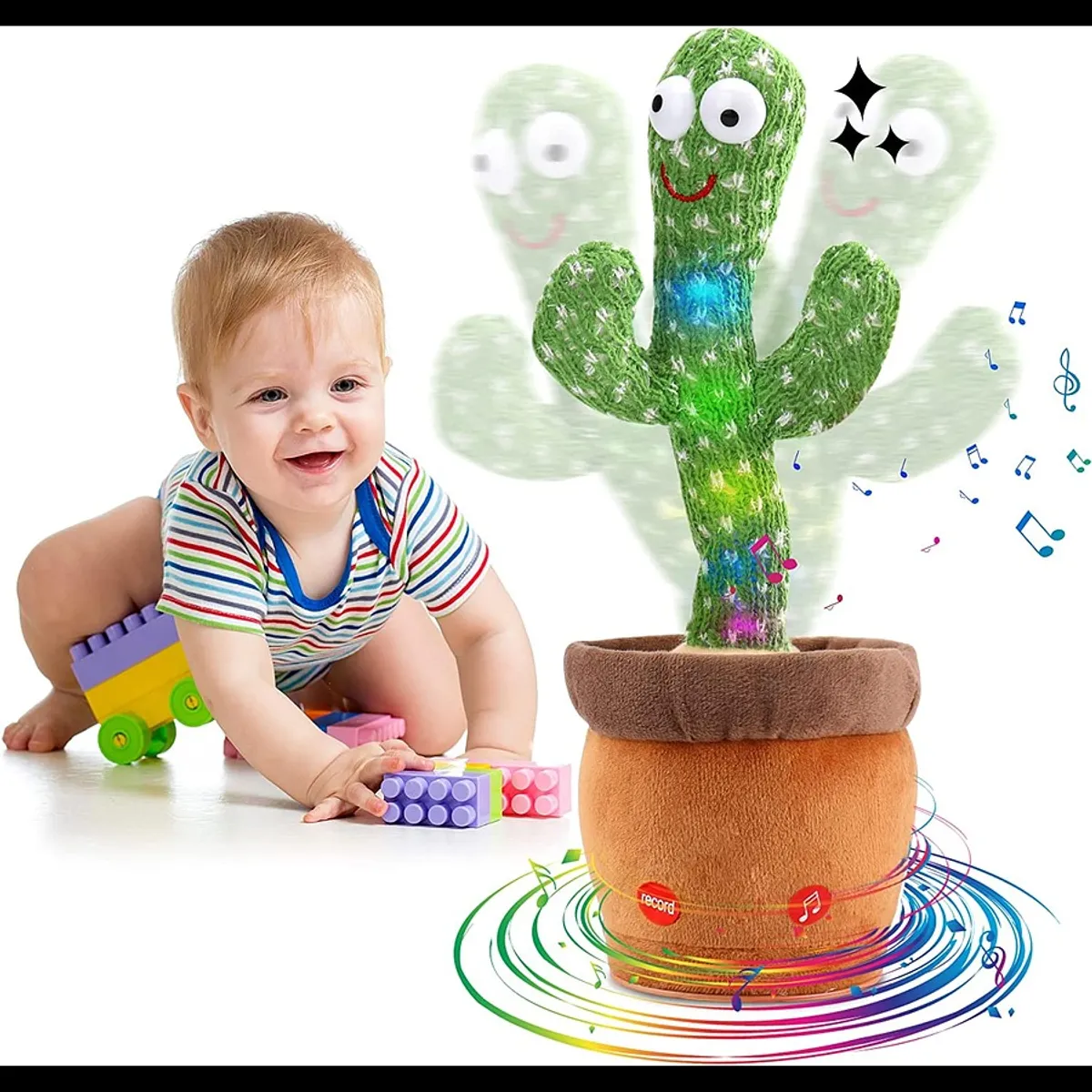 GENERICO - Cactus Bailarin Musical Repetidor de Voz