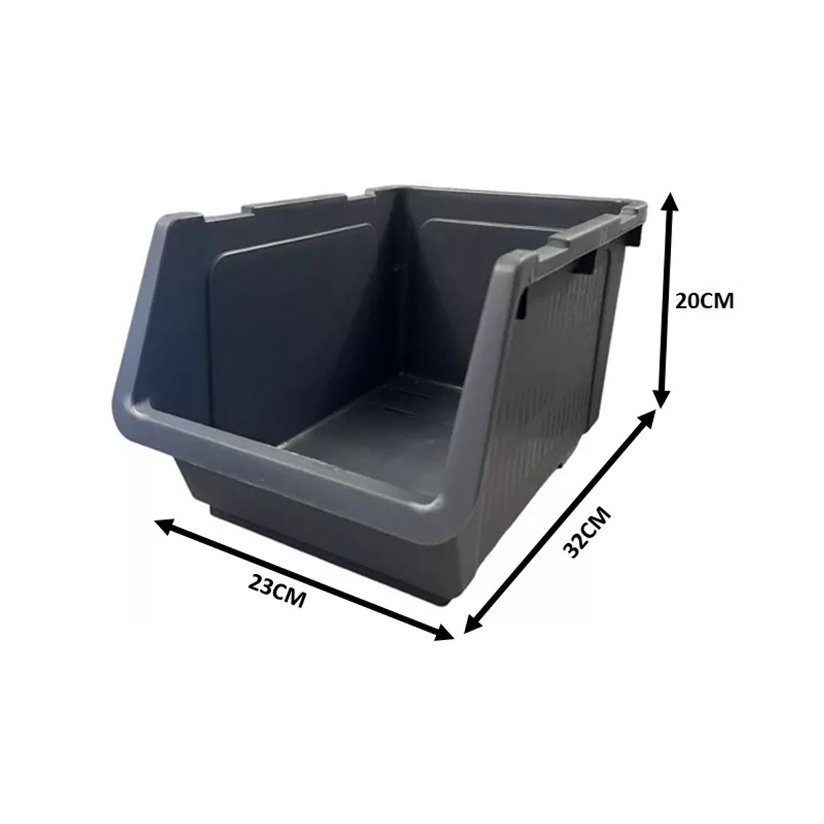 GENERICO - Organizador Multiuso Apilable Cerrado Oficina 12,5 Lts