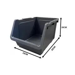 GENERICO - Organizador Multiuso Apilable Cerrado Oficina 12,5 Lts