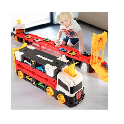 Imagen 2 del producto Camion Mega Hauler Pista Autos De Carrera Eyeccion Para Niño