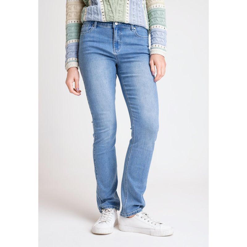 CANADIENNE - Jeans de Mujer Modelo Charlot Color Celeste Canadienne