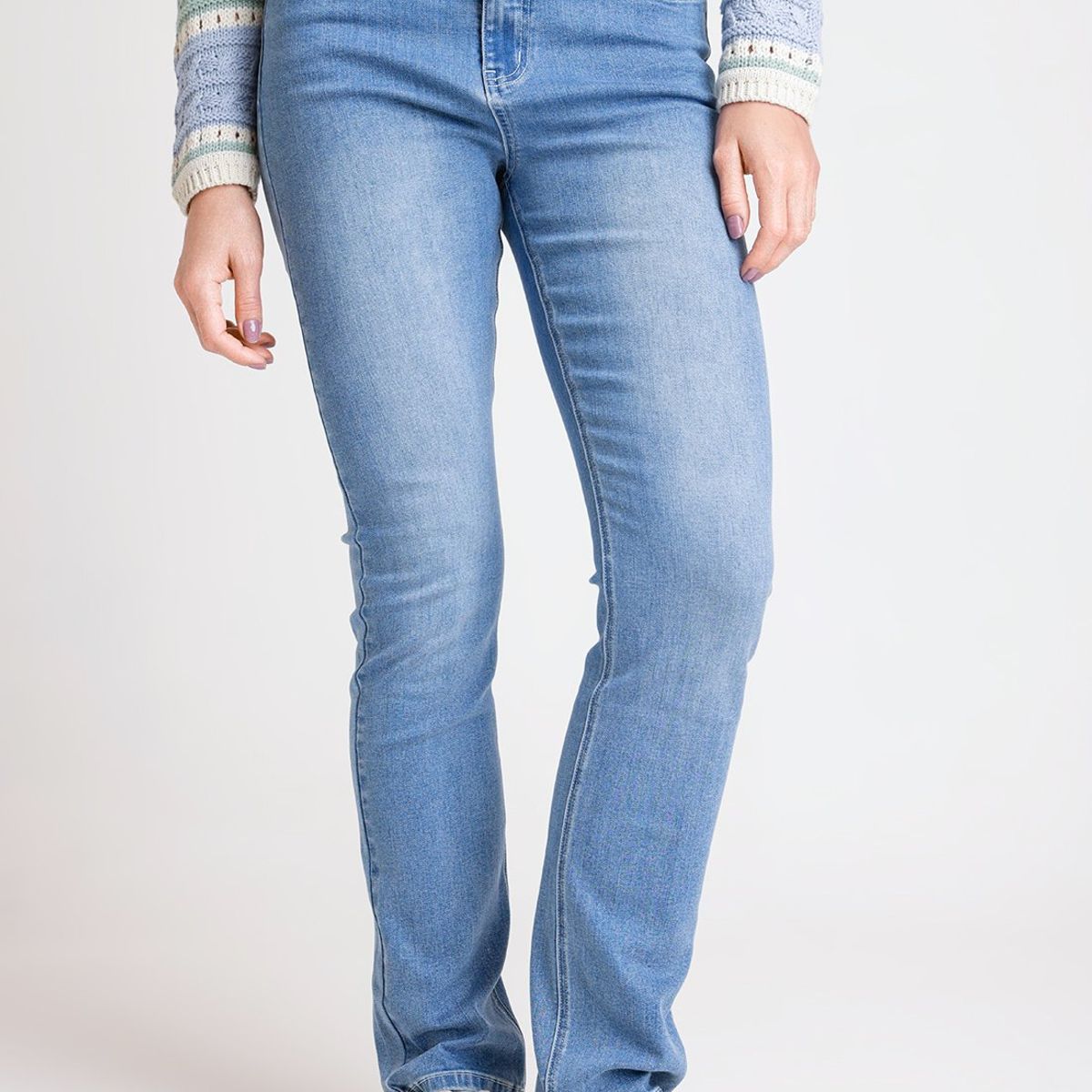 CANADIENNE - Jeans de Mujer Modelo Charlot Color Celeste Canadienne