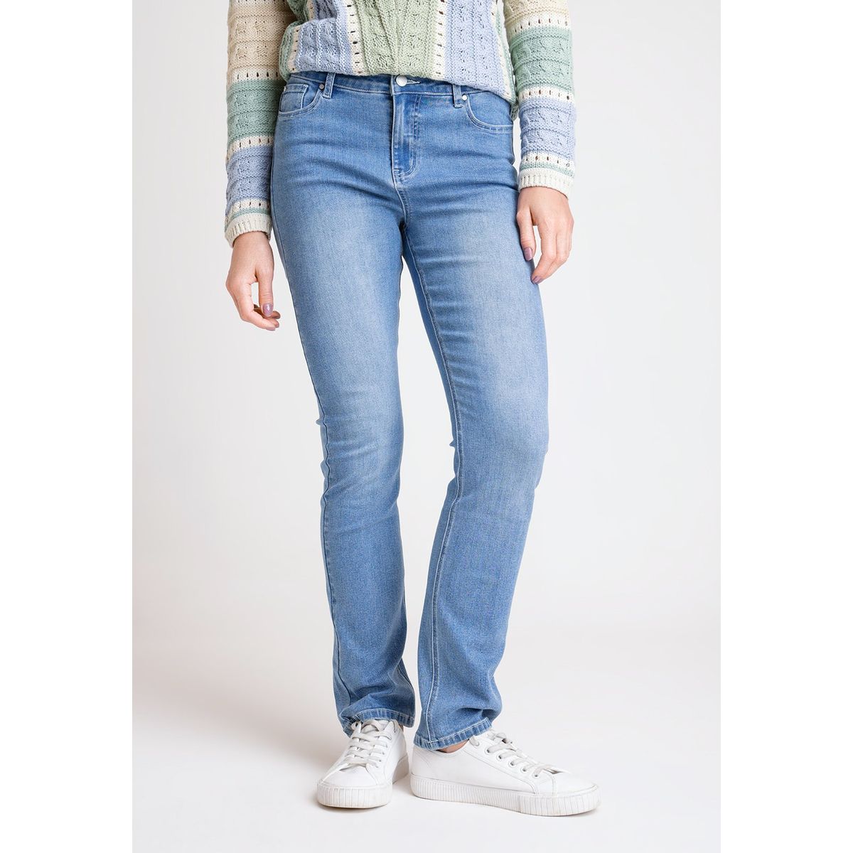 CANADIENNE - Jeans de Mujer Modelo Charlot Color Celeste Canadienne
