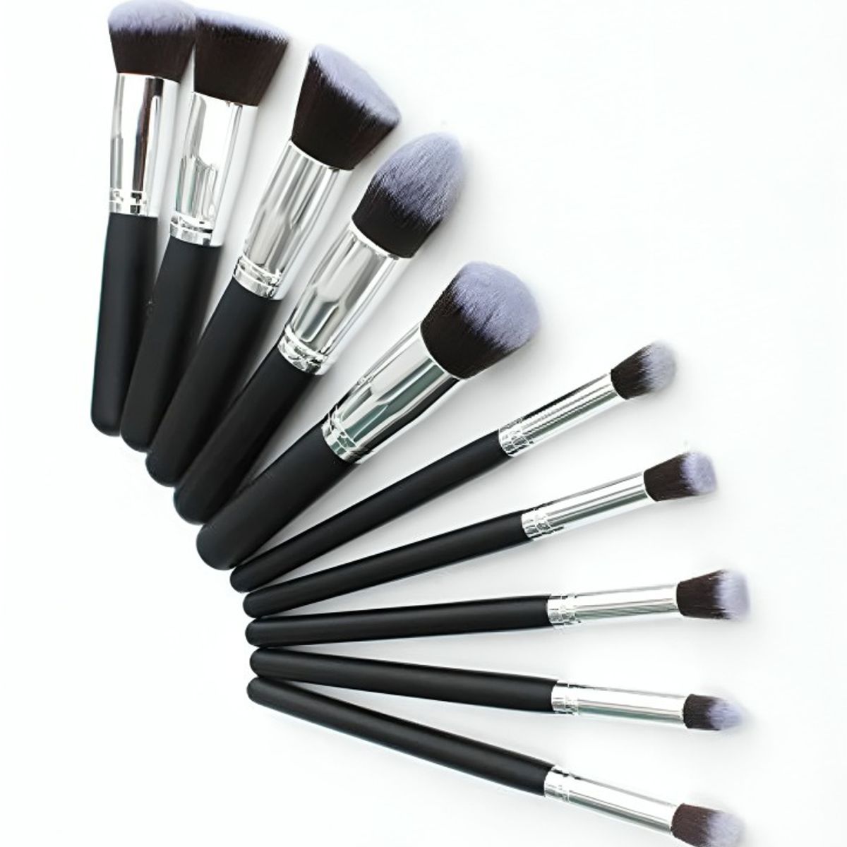 OEM - Set Brochas Maquillaje Profesional  negro