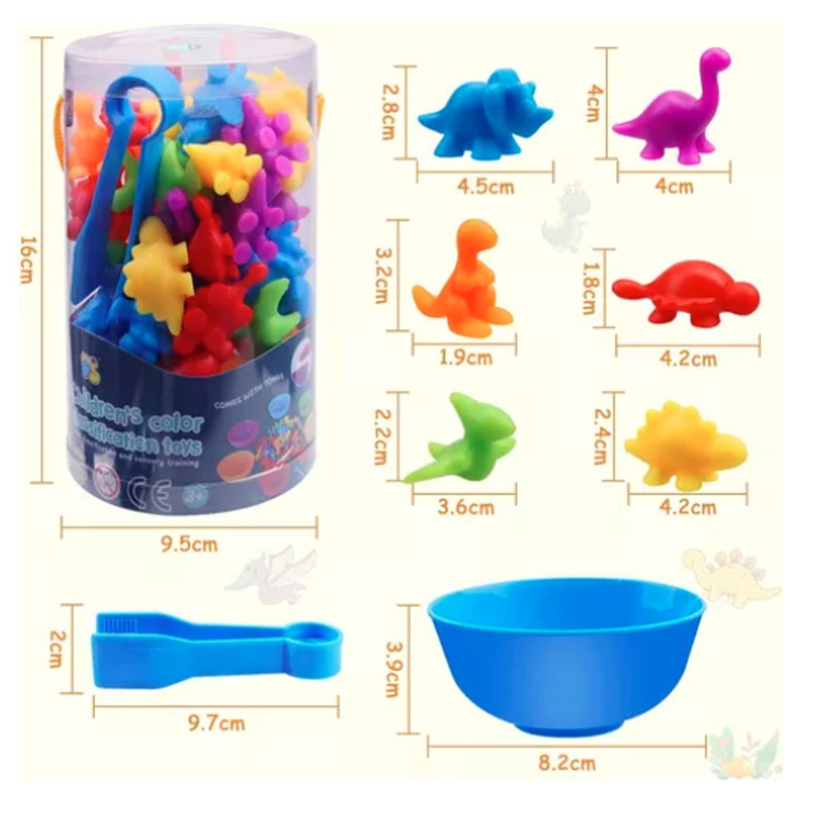 GENERICO - Juguetes De Dinosaurio Para Aprendizaje Temprano