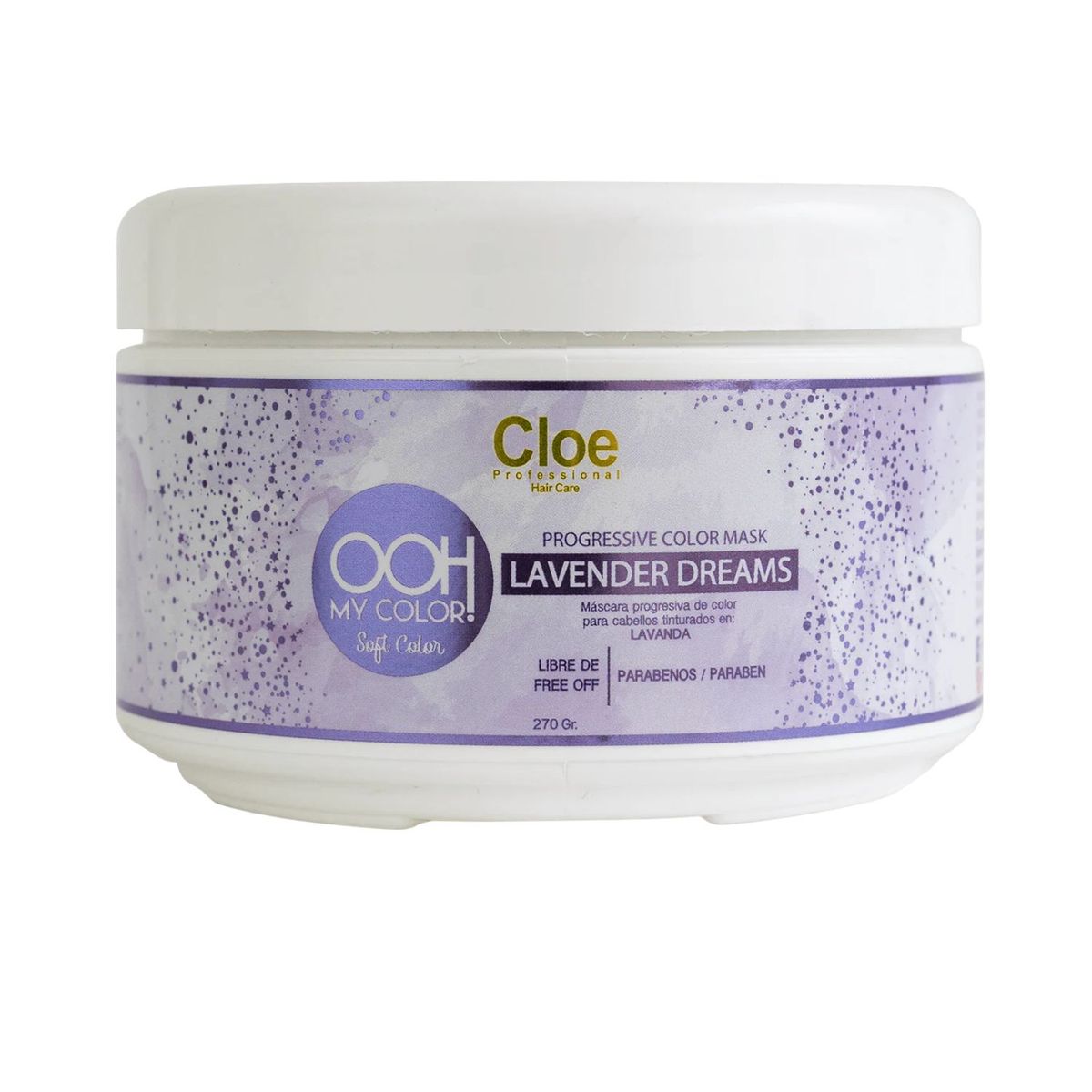 CLOE - Mascara Cloe Ooh My Color Lavander Dreams 270g Nutre Hidrata Fortalece Intensifica Color