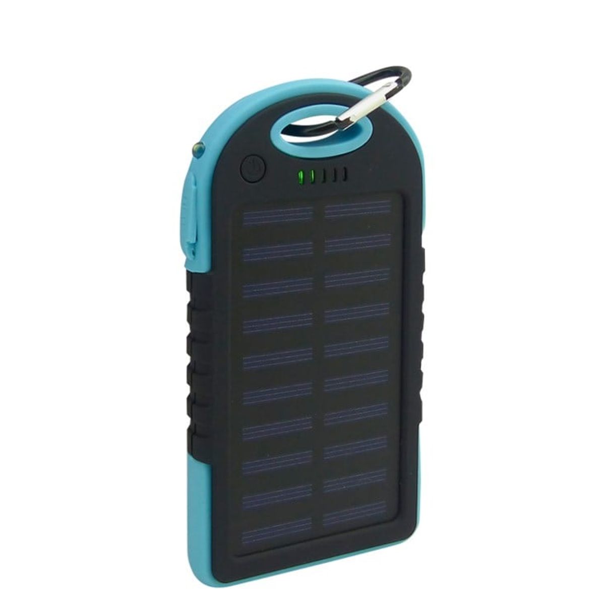 GENERICO - BATERIA EMERGENCIA SOLAR PARA SMARTPHONE 2 USB 5.000 AMP 3  COLORES
