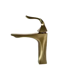GENERICO - Llave Monomando Lavamanos Luxe Brushed Gold 501-41L FK