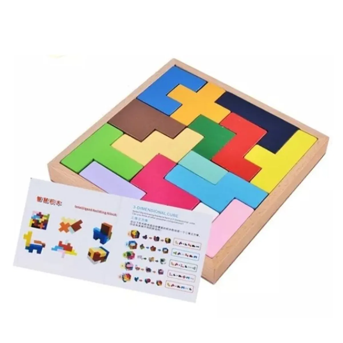 JUGUETON - Juego Didáctico Madera Cubo Puzzle Montessori