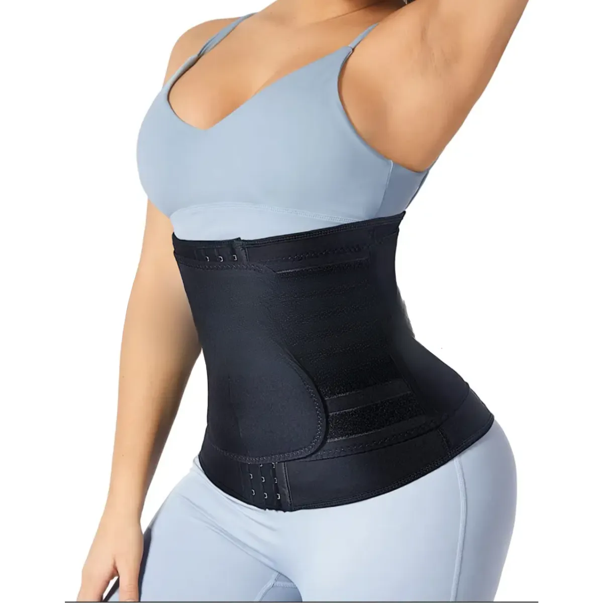 GENERICO - Faja modeladora, Reductora  de Cintura y Abdomen negra  L