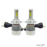 AMPOLLETA KIT LED H-4 MODC6 36W 3800LM CON VENTILADOR