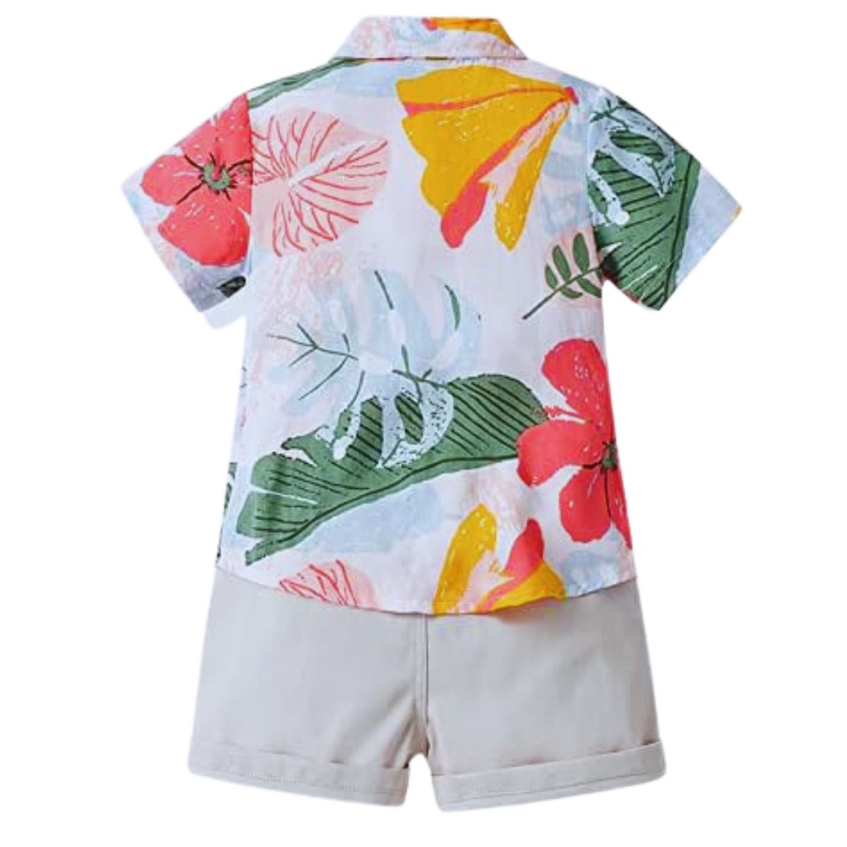 JUMP KIDS - Conjunto de Vestir Hawaiano Manga Corta Niño 1 a 5 Años Hawaiano