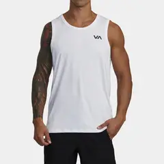 RVCA - Polera S/M Sport Vent Sl M Kttp Blanco Hombre