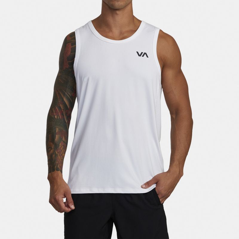 RVCA - Polera S/M Sport Vent Sl M Kttp Blanco Hombre RVCA
