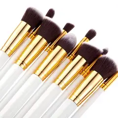OEM - Set Brochas Maquillaje Profesional dorado