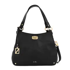 ZIOL - Cartera dos asas tres divisiones mediana norris negro
