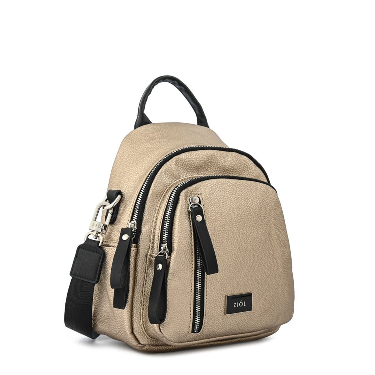 ZIOL - Mochila dublin pequeña dorado medio