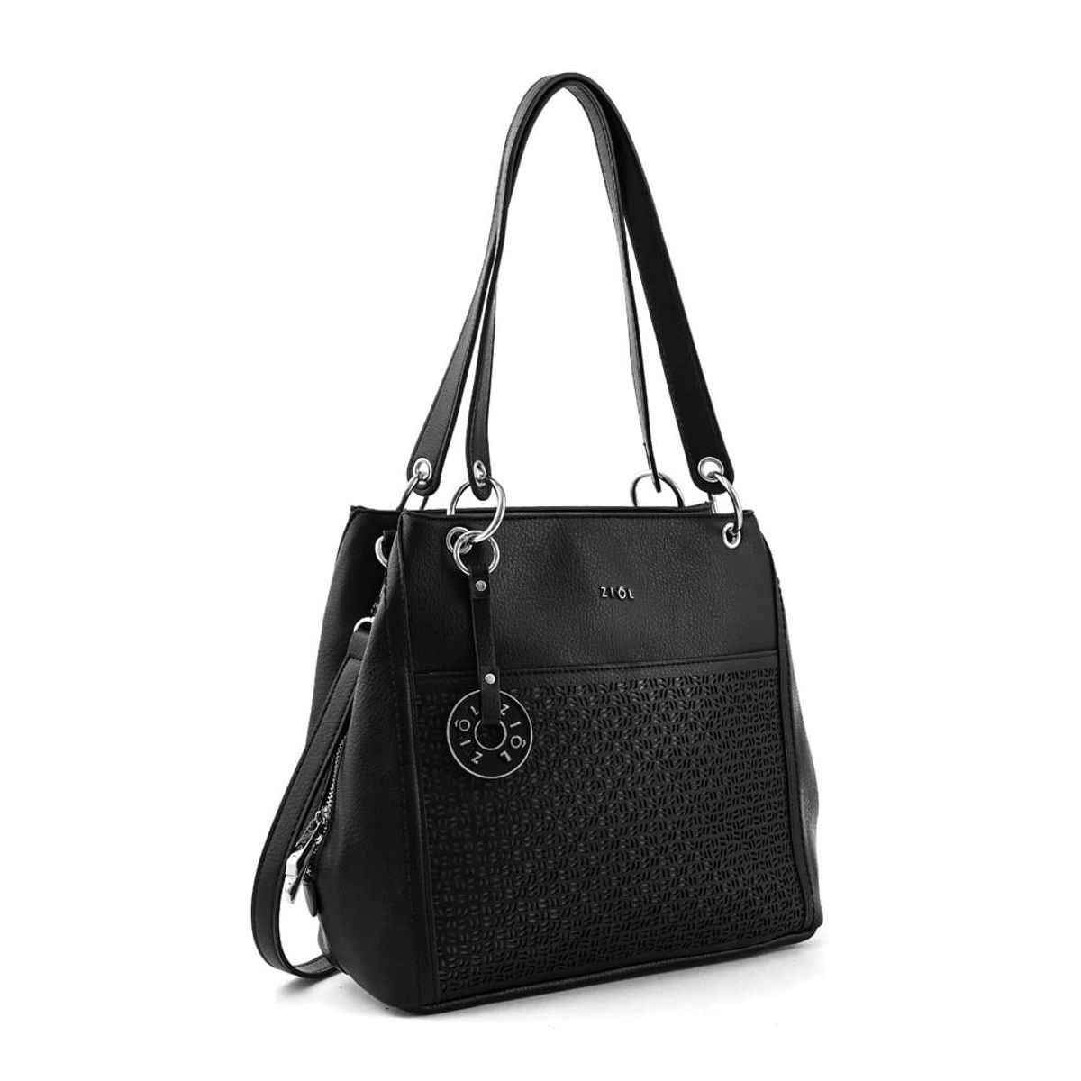 ZIOL - Cartera tote tres divisiones asturias grande negro