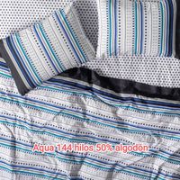 Sabanas Af Cannon 144 Hilos King. Diseño Aqua