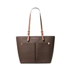 MICHAEL KORS - Cartera Jet set travel pocket monograma cafe