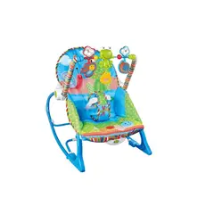 GENERICO - Silla Mecedora Musical Para Bebe 3 En 1 Celeste