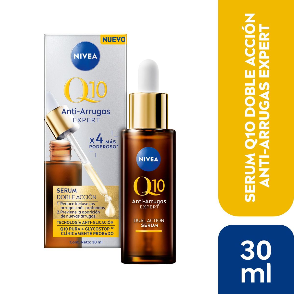 NIVEA - NIVEA Serum Q1O Doble Acción Anti-Arrugas Expert 30ml