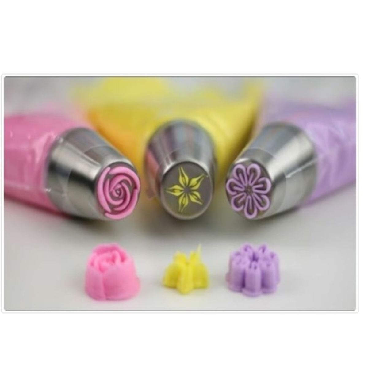 GENERICO - Boquilla De Flores “P” Set 10 Unidades Reposteria