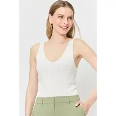 ASH - Top Tejido Trenzado Casual