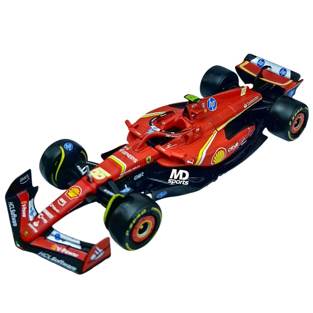 BBURAGO - Auto F1 Ferrari SF-24 2024 #55 Carlos Sainz Caja Normal 1:43