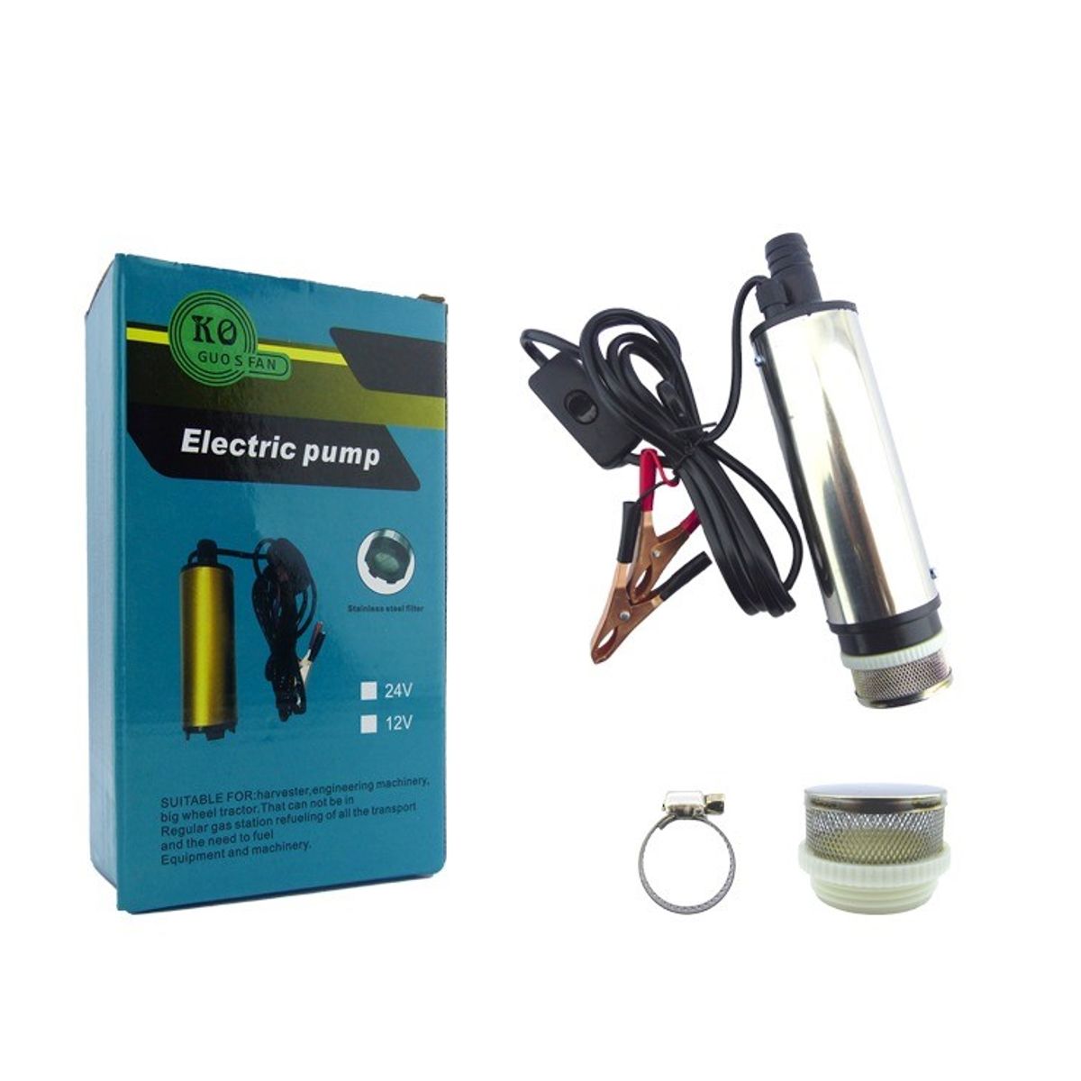 GENERICO - BOMBA DE TRASVASIJE ELECTRICA KO GUOSFAN 12V PARA AUTO