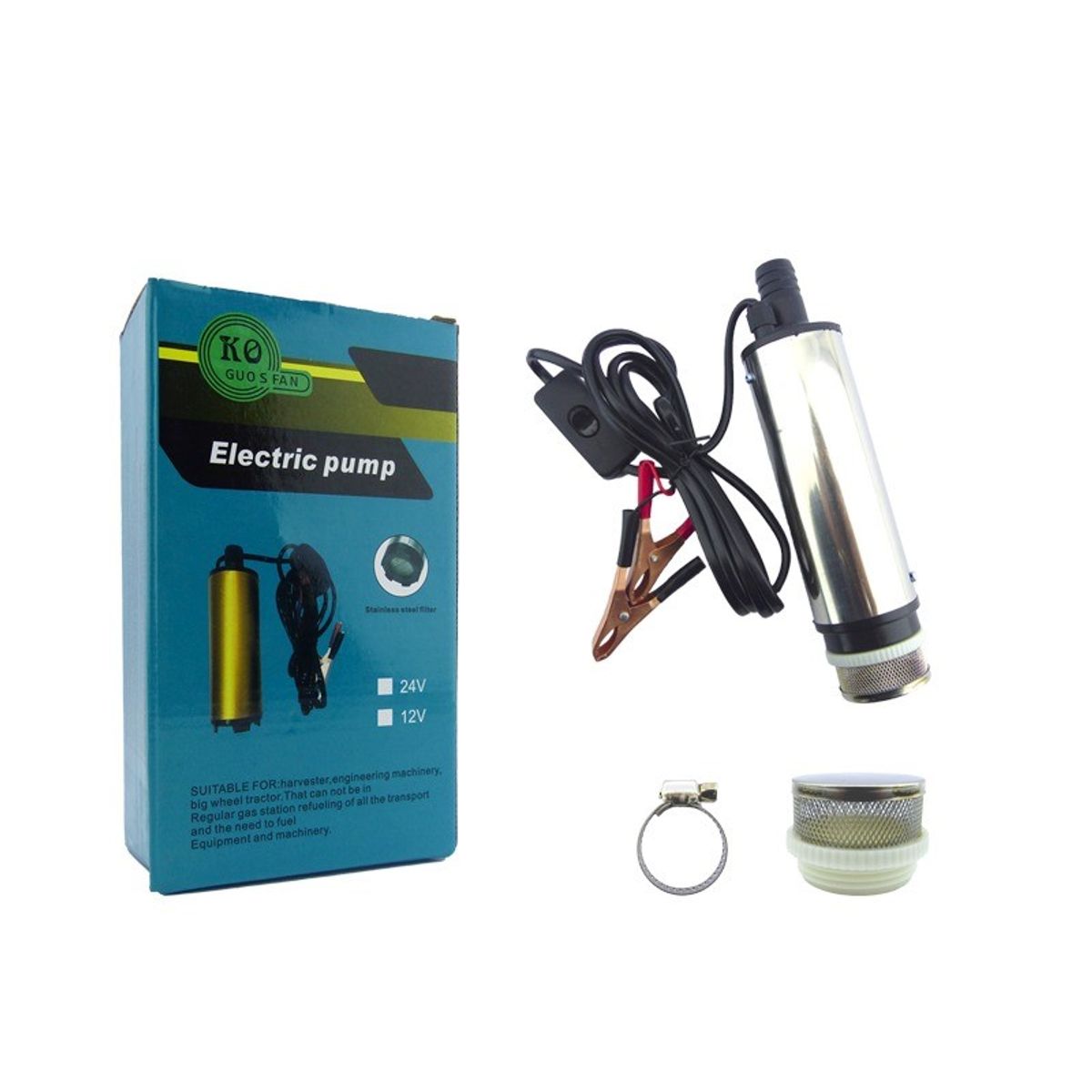 GENERICO - BOMBA DE TRASVASIJE ELECTRICA KO GUOSFAN 12V PARA AUTO