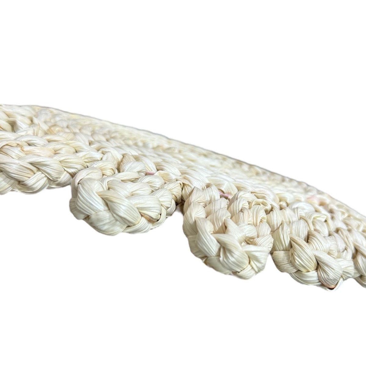 GENERICO - Set 6 Individuales Mantel Fibra Natural Yute 30 Cm A3