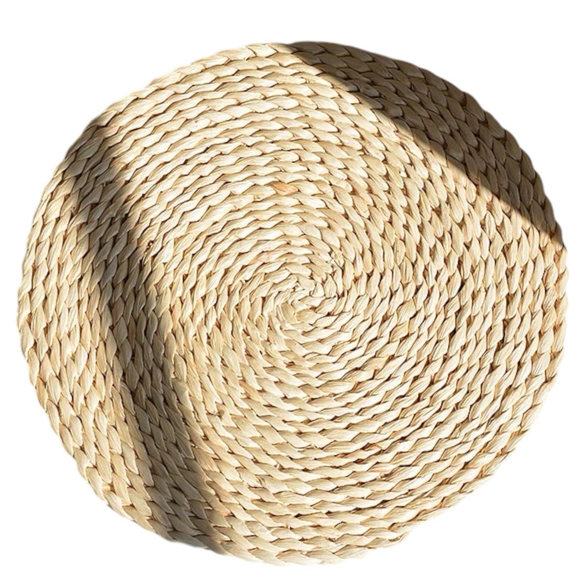 GENERICO - Set 4 Individuales Mantel Fibra Natural Yute 34 Cm