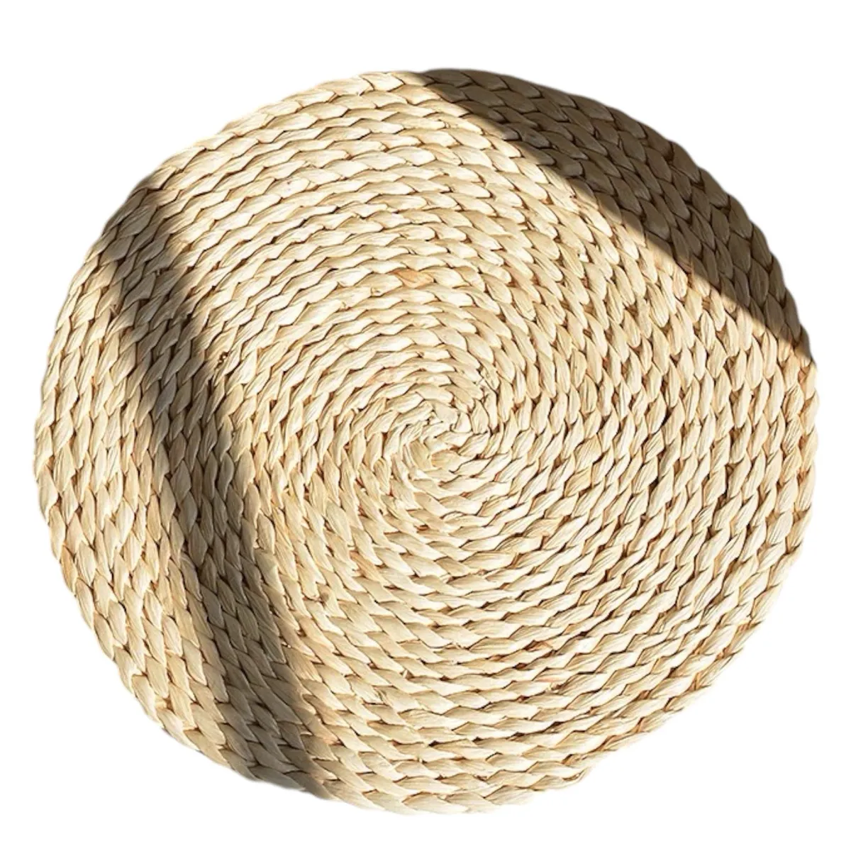 GENERICO - Set 4 Individuales Mantel Fibra Natural Yute 34 Cm