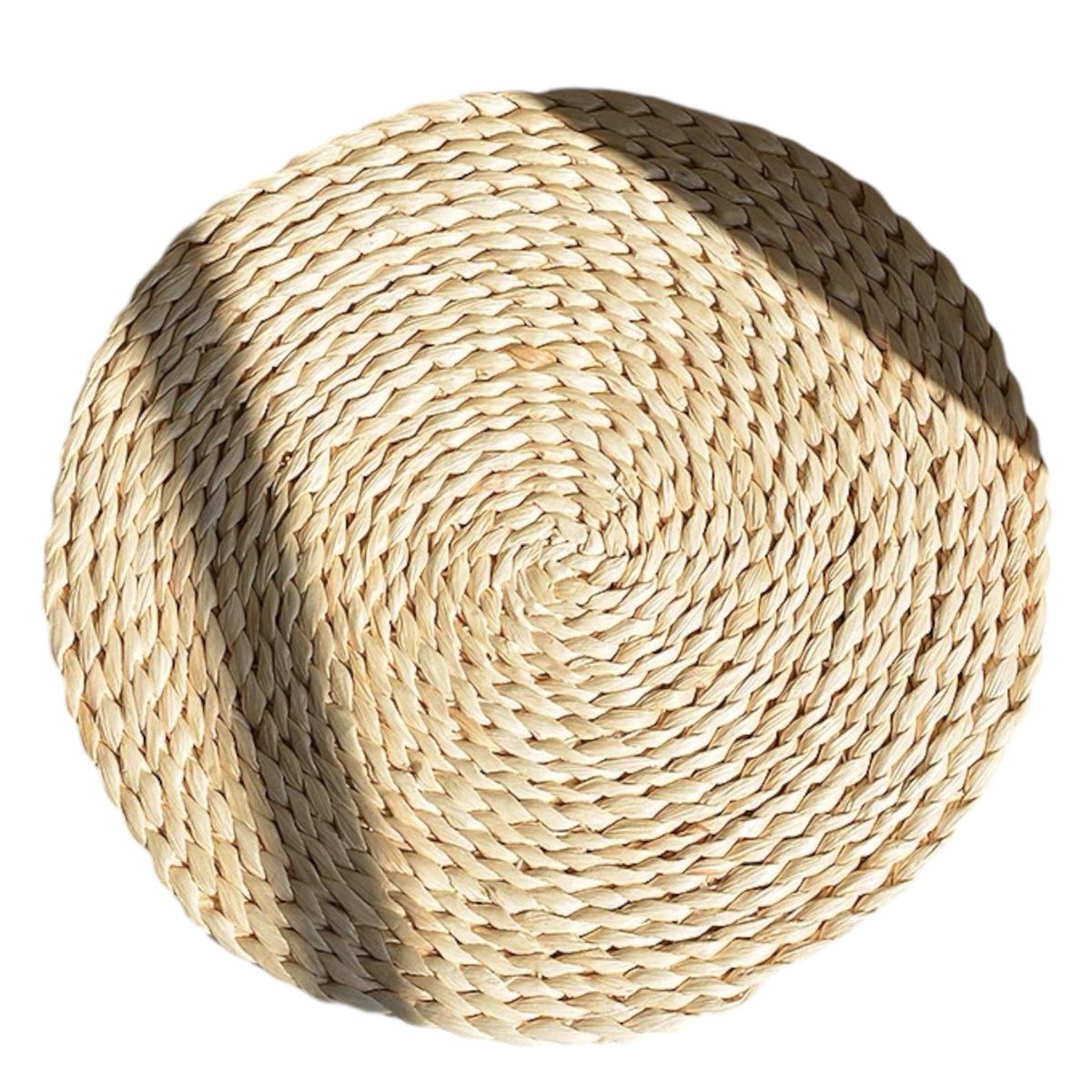 GENERICO - Set 6 Individuales Mantel Fibra Natural Yute 34 Cm