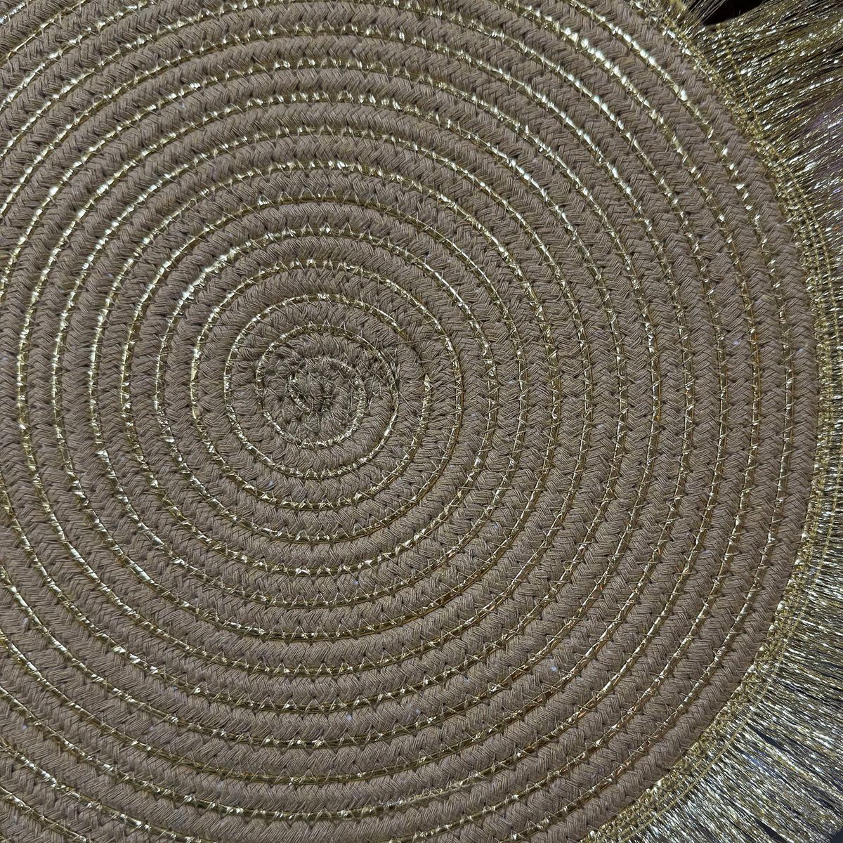 GENERICO - Set 2 Individuales Mantel Fibra Natural Yute 30 Cm A7