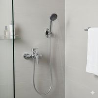 Juego Ducha con Maneral y flexible de 1,5 Metros