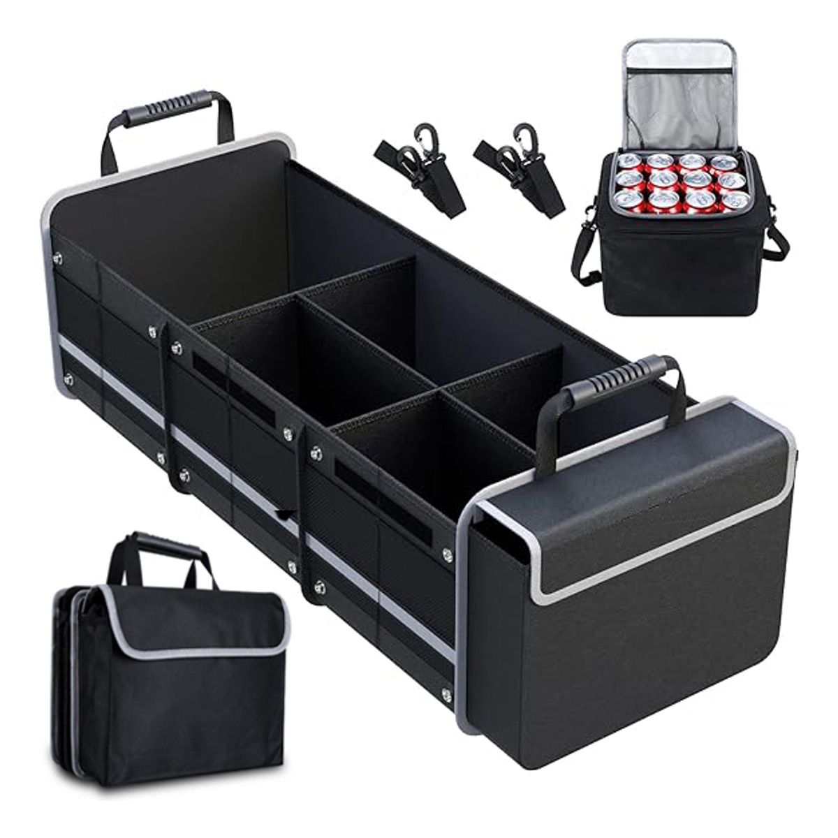 EVERSO - Organizador De Maletero Auto Bolsa Caja Térmica Plegable