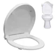 KUANGYE - Tapa Asiento Redondo Cierre Suave Desmontable De Wc