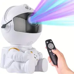KUANGYE - Lampara Led Astronauta De Mesa Proyector Estrellas Galaxia