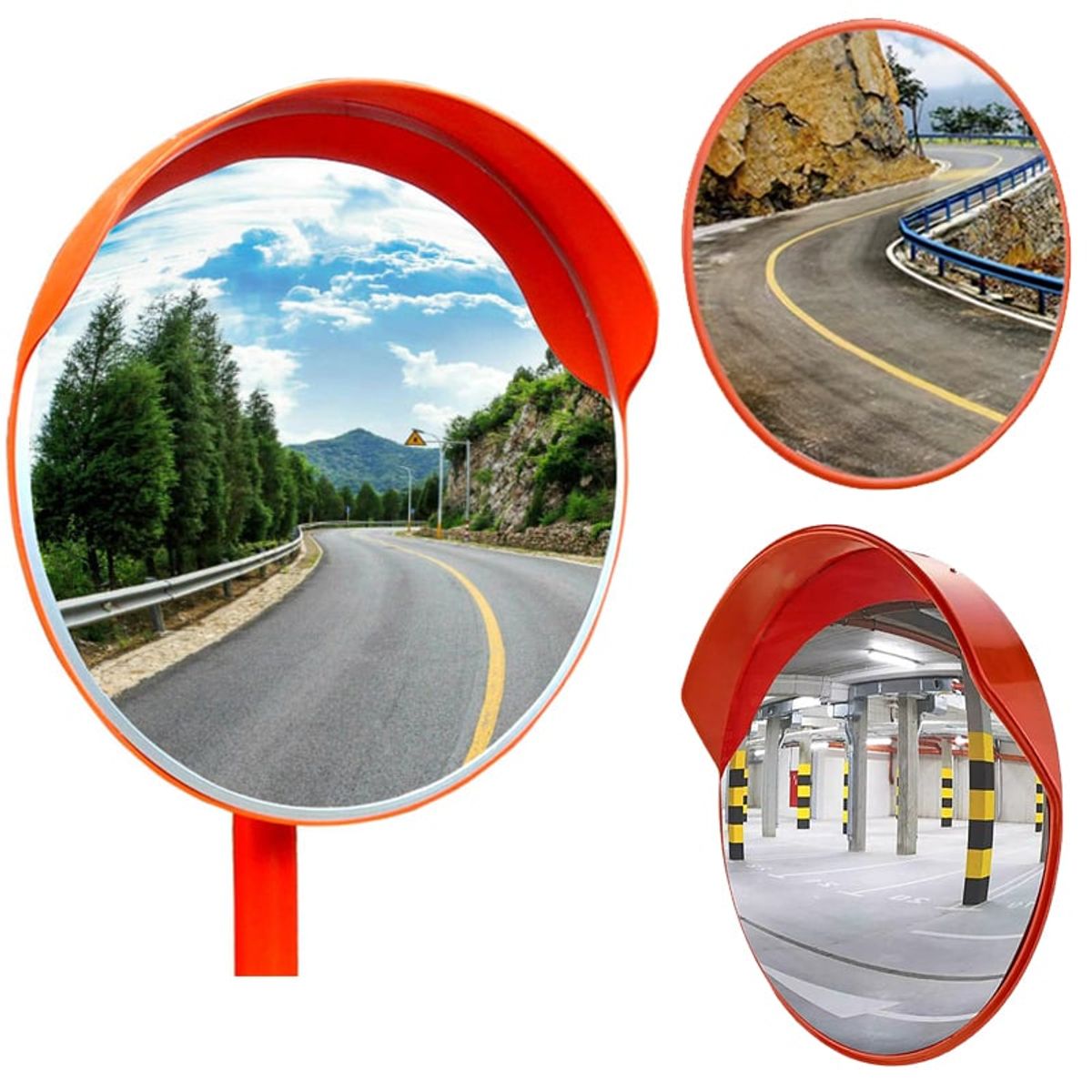 KUANGYE - Espejo Convexo Curvo Estacionamiento 80 Cm. Panoramico