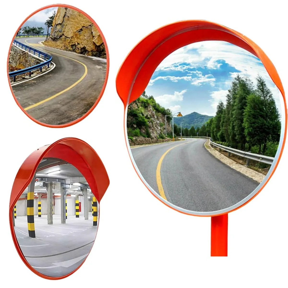 KUANGYE - Espejo Convexo Curvo Estacionamiento 60 Cm. Panoramico
