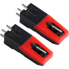 KUANGYE - Pack 2 Agujas Tocadisco Tocadiscos Con Capsula