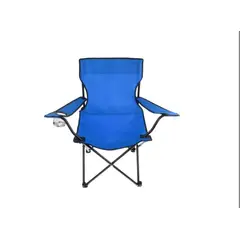 GENERICO - Silla De Playa Camping Plegable Con Portavaso Azul Francia