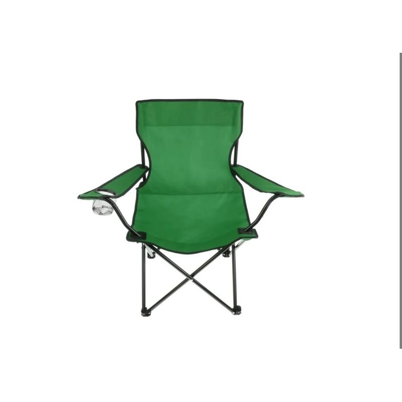 GENERICO - Silla De Playa Camping Plegable Con Portavaso Verde