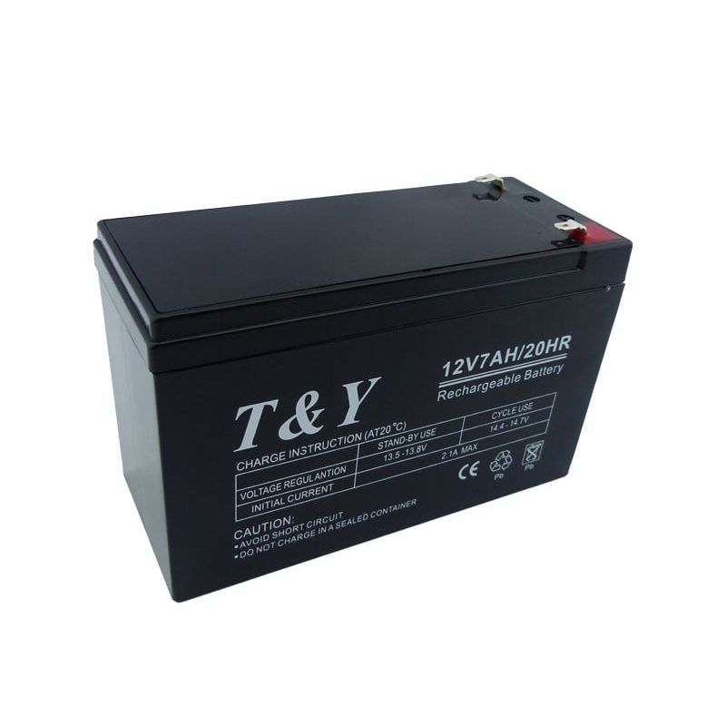 GENERICO - BATERIA 12 VOLT 7 AMPERES  IDEAL PARA ALARMA COMUNITARIA